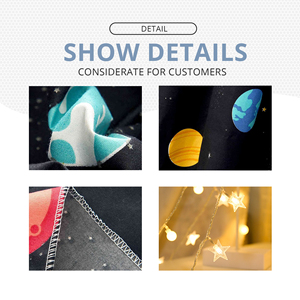 Mơ mộng vũ trụ hành tinh tán cho trẻ em của nhà giường Sao ánh sáng lưới chống muỗi với thông gió cho cửa đọc sách góc - Product Image 5