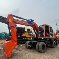 Excavadora de Ruedas Doosan DX150w-9c Original de Segunda Mano de Alta Calidad con Rendimiento Excepcional, Excavadora Usada Doosan