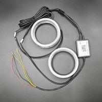 IDISON 5D-30O 3 ''RGB LED yeux d'ange Halo anneaux 12V Mobile App Mode de contrôle interrupteur avant lumière masque voiture lumière accessoires