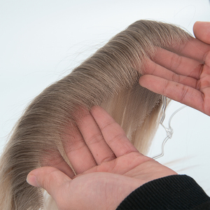 ท็อปเปอร์ผมลูกไม้แบบสวิส HD พร้อมไรผมที่ถูกรูปแบบมาแล้ว  ปมผมฟอกสี  ชิ้นส่วนผมสำหรับผู้หญิง  ท็อปเปอร์ผมด้านหน้า สำหรับผมบาง - Product Image 5