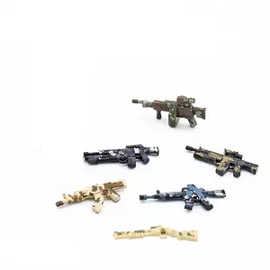 Hot Militar Arma Arma Acessórios AK47 Light Machine Gun Bison Submachine Gun Shotgun Compatível minifigs Tijolos para Crianças Brinquedos