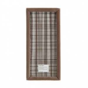 Rideau à carreaux avec doublure en polaire, passe-tringle, pour fenêtre, panneau unique, style classique - Product Image 1