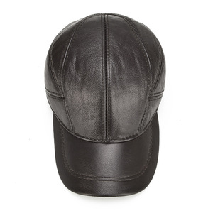<span class=keywords><strong>Gorras</strong></span> de Béisbol de Cuero PU Genuino Vintage de <span class=keywords><strong>Invierno</strong></span> de Primera Calidad OEM ODM para <span class=keywords><strong>Hombre</strong></span> con Cierre de Hebilla Metálica para Viajes al Aire Libre - Product Image 4