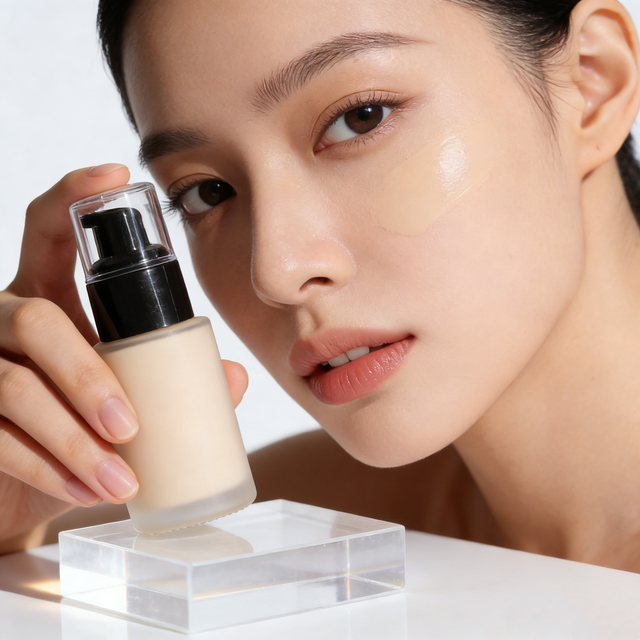Vegan Matte Liquid Foundation Waterproof Long-Lasting Makeup Medium Dark Foundation