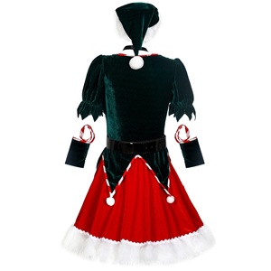 Costume <span class=keywords><strong>da</strong></span> Babbo <span class=keywords><strong>Natale</strong></span> in Velluto per <span class=keywords><strong>Donna</strong></span>, Abito per Feste di <span class=keywords><strong>Natale</strong></span>, Cosplay e Giochi di Ruolo - Product Image 3