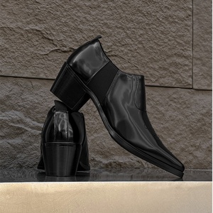 Zapatos de Cuero Formales de Negocios Estilo 2026, de Una Pieza, para Hombre, con Aumento de Altura, para Oficina, Boda, Compromiso y Matrimonio - Product Image 5