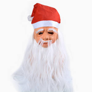 Máscara de Halloween de Anciano <span class=keywords><strong>Mago</strong></span> con Pelo y Barba Realistas, Disfraz de Personaje para Fiestas - Product Image 3