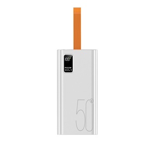 Batterie externe haute capacité 50000 mAh en plastique, charge rapide 22,5 W, chargeur portable avec affichage numérique pour téléphone - Product Image 6