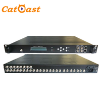 Modulador de 16 Sintonizadores FTA con Salida RF IP DVBT DVBC ISDBT ATSC para Transmisión de Canales en Vivo IPTV