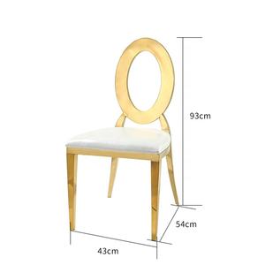 Chaise de salle <span class=keywords><strong>à</strong></span> manger d'hôtel en métal, mobilier de restaurant d'hôtel moderne de luxe, événement - Product Image 6