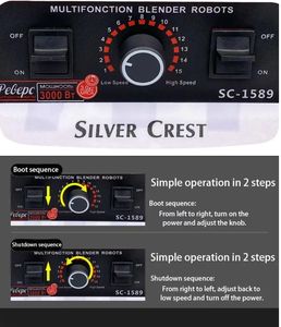 Licuadora Silver Crest 2 en 1 de 4500W y Gran Capacidad de 2L, Mezcladora Moledora Comercial de Uso Rudo, Máquina Licuadora <span class=keywords><strong>Moulinex</strong></span> - Product Image 4