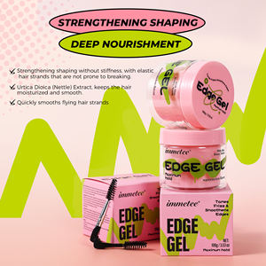 <span class=keywords><strong>Gel</strong></span> Coiffant IMMETEE Fixation Forte pour Baby Hairs et Cheveux Volants – <span class=keywords><strong>Gel</strong></span> Coiffant à Base d'Eau Imperméable <span class=keywords><strong>Edge</strong></span> <span class=keywords><strong>Booster</strong></span> – Contrôle des Bords Personnalisable avec Logo - Product Image 5