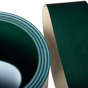 Ambalaj ve endüstriyel kullanım için yeni yeşil PVC döner konveyör bant düşük gürültü ayarlanabilir hız uzun çalışma ömrü - Product Image 5