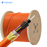 Kabel Fiber Optik FTTH Drop Cable Single-mode 1 2 4 Core, Outdoor, Anti-Rodent, Berlapis Baja, ASU ADSS GYXTW - Suhu Operasi -50~+60