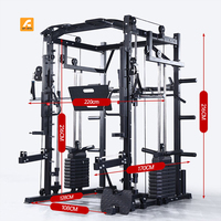 Machine Smith multifonctionnelle tout-en-un pour la musculation, équipement de fitness à charge par plaques, entraîneur fonctionnel