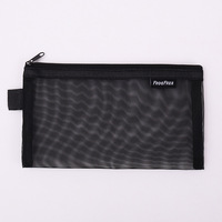 Trousse à crayons en nylon imperméable avec logo personnalisé, fermeture éclair, pour enfants, étudiants, école, bureau, fournitures quotidiennes - Grande Vente