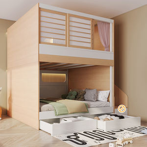 Cama Alta <span class=keywords><strong>Infantil</strong></span> JINS con <span class=keywords><strong>Cajones</strong></span>, Diseño Moderno, Cómoda y Duradera para Dormitorio - Product Image 3
