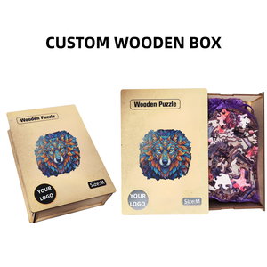 <span class=keywords><strong>Puzzle</strong></span> en bois sur le thème de la forêt artistique avec un renard animal, parfum de bois naturel pour la relaxation <span class=keywords><strong>zen</strong></span> et les cadeaux créatifs - Product Image 2