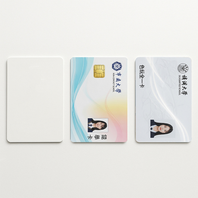 Custom MIFARE Classic 4K Preprinted RFID PVC Blank Student ID Card for Campus One Card System