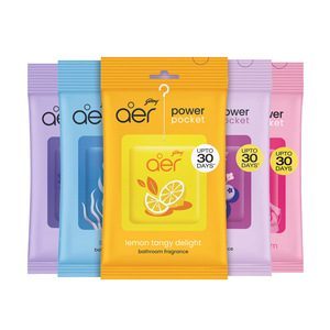 Deodorante per Auto in Gel Aer Power Pocket, Fragranza Moderna di Rosa e Lavanda, Confezione Assortita da 5, Lussuoso e Naturale a Lunga Durata - Product Image 3