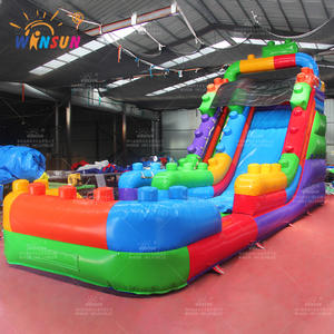 Winsun Toboggan gonflable géant de taille personnalisée pour adultes Certifié CE Sans plomb Ignifuge Installation facile avec natation - Product Image 6