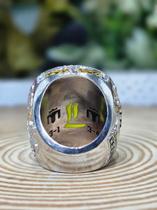 Bague personnalisée en argent sterling 925 avec diamant Moissanite VVS, collection de bijoux fins de luxe, style hip-hop, tendance mode - Product Image 1
