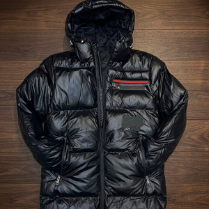 Veste matelassée en satin imperméable pour homme, style blazer, col rabattu, fermeture éclair, rembourrée de plumes, pour l'hiver - Product Image 3