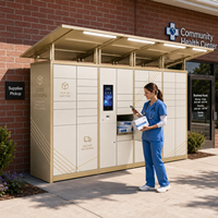 Casier intelligent sans contact Winnsen pour colis et fournitures médicales, accès sécurisé pour centre de santé communautaire