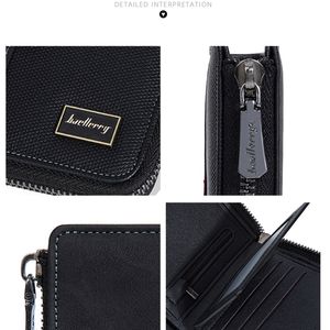 Portefeuille court minimaliste pour homme, blocage RFID, imperméable, multi-fentes pour cartes, fermeture ouverte, aluminium + cuir, doublure en soie - Product Image 4