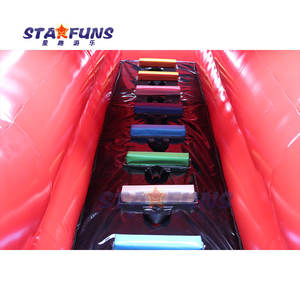 สไลเดอร์สูบลมสีแดงสำหรับสระว่ายน้ำสไลเดอร์สูบลมได้สำหรับสวนน้ำ - Product Image 5