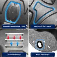 Cubierta Protectora de Aleación de Aluminio con Diseño 3D de Fijación Directa para Tesla Model 3, Model Y, Model Y L