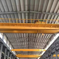 Pont roulant à double poutre de 10, 20, 30 tonnes avec une portée de 10 m et une hauteur de levage maximale de 20 m, marque OLG, commande pneumatique