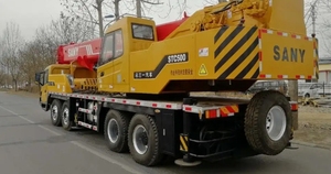 Grue de camion SANY STC500 d'occasion à vendre Charge de levage maximale de 50 tonnes Moteur Boîte de vitesses Pompe Roulement Composants de moteur inclus en Chine - Product Image 3