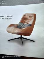 Chaise pivotante en fer de style moderne 3 étoiles, cadre en métal pour bureau, salle à manger, hôtel et chambre à coucher pour la maison, le salon