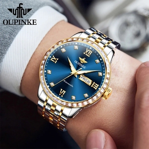 Montre homme OUPINKE 3258 de luxe, automatique, mécanique, avec date automatique, haut de gamme, étanche. - Product Image 4