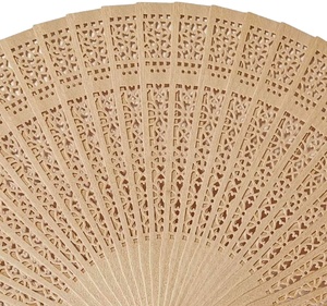 Ventilador de mano de madera personalizado de bambú y sándalo, tallado a medida, recuerdos para invitados de boda, venta al por mayor, gran éxito de ventas - Product Image 6