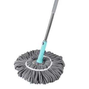 All-Round Free Handwash Floor Cleaning Twist Telescopic Mops Durable Swivel Head Telescopic Handle Manufactured