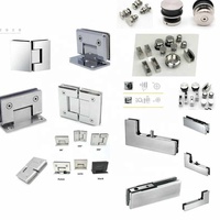 Quincaillerie pour porte coulissante/Quincaillerie en acier inoxydable 304 Accessoires pour porte de salle de bain en verre/Quincaillerie et accessoires pour porte