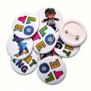 Pin de Solapa Personalizado con Forma Redonda, Logotipo Impreso, Lentejuelas, Metal, Magnético, Sin Níquel, con Pin de Seguridad - Product Image 3