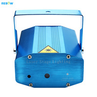 Rebow Lampu Laser Proyektor Panggung LED, Lampu Pesta Mini Disco Novedos Festa, Pencahayaan Strobo Proyektor Laser Panggung LED