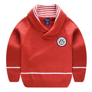 Produits les plus vendus, nouveau design, pull en tricot rouge fantaisie à manches longues, pull d'hiver de haute qualité pour garçon - Product Image 1