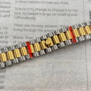 Boîtier de <span class=keywords><strong>bracelet</strong></span> en anneau à dents de chien en or avec verre saphir et boucle ronde en acier inoxydable pour boîtier de <span class=keywords><strong>montre</strong></span> Calibre NH35 Président - Product Image 6