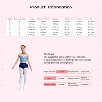 Justaucorps de danse lyrique personnalisé pour filles, col montant, strass, jupe en maille, taille 6-16