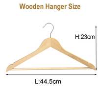 Owentek Cintres en bois pour vêtements, vente en gros, très demandés, pour présentation en magasin de vêtements, avec barre de suspension