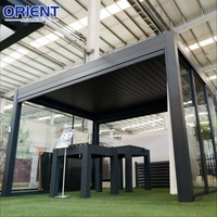 Pergola Bioclimatique d'Extérieur au Design Populaire, Pergola en Métal Aluminium pour Jardin, Pergola Extérieure 3x6m, Pergola 3x6, Pergola 5x4