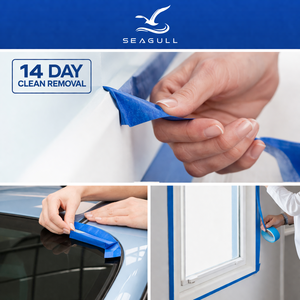 Resistenza ai raggi UV 14 giorni nastro adesivo <span class=keywords><strong>per</strong></span> mascheratura <span class=keywords><strong>per</strong></span> pittori blu da pittore in <span class=keywords><strong>carta</strong></span> crespa senza residui <span class=keywords><strong>per</strong></span> la pittura automobilistica - Product Image 2