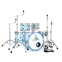 Batterie de percussions transparente en acrylique pour adultes