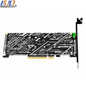 Fabrika Toptan Satış PCI Express GEN5 PCI-E 5.0 8X - Çift 2 NGFF M.2 M-Key Adaptör Dönüştürücü Kartı, 2280 22110 M2 NVME SSD için - Product Image 4
