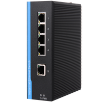 Mini interruptor de red ethernet industrial, RJ45 de 5 puertos, 48V, carril din, para exteriores, 10, 100, 1000M, gigabit, PoE, para cámara de seguridad, cámara ip