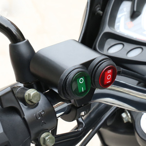 Interruptor de manillar de motocicleta Motorola, 22mm, resistente al agua, multifuncional, para bicicleta eléctrica, modificación de vehículos todoterreno - Product Image 2